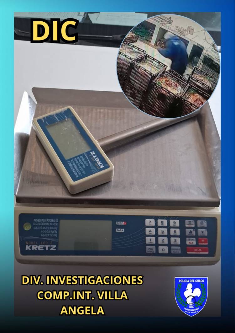 VILLA ÁNGELA: RECUPERARON OTRO ELEMENTO SUSTRAÍDO EN EL HURTO A UNA PANADERÍA