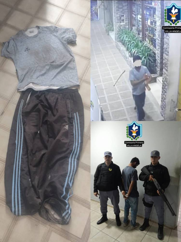 VILLA ÁNGELA: COMISARÍA PRIMERA ESCLARECIÓ UN HECHO DE ROBO EN UN LOCAL COMERCIAL