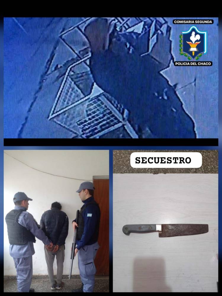 VILLA ÁNGELA: COMISARÍA SEGUNDA ESCLARECIÓ UN ROBO EN GRADO DE TENTATIVA