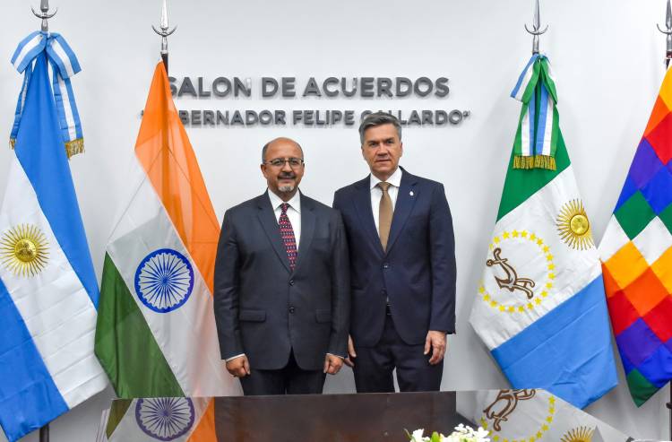 CHACO FORTALECE VÍNCULOS CON LA INDIA: ZDERO RECIBIÓ AL EMBAJADOR AJANEESH KUMAR PARA IMPULSAR COOPERACIÓN EN PRODUCCIÓN, SALUD, EDUCACIÓN Y CULTURA