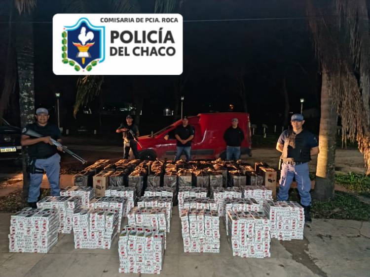 SECUESTRARON MÁS DE 2.700 CARTONES DE CIGARRILLOS DE CONTRABANDO TRAS UNA PERSECUCIÓN POLICIAL