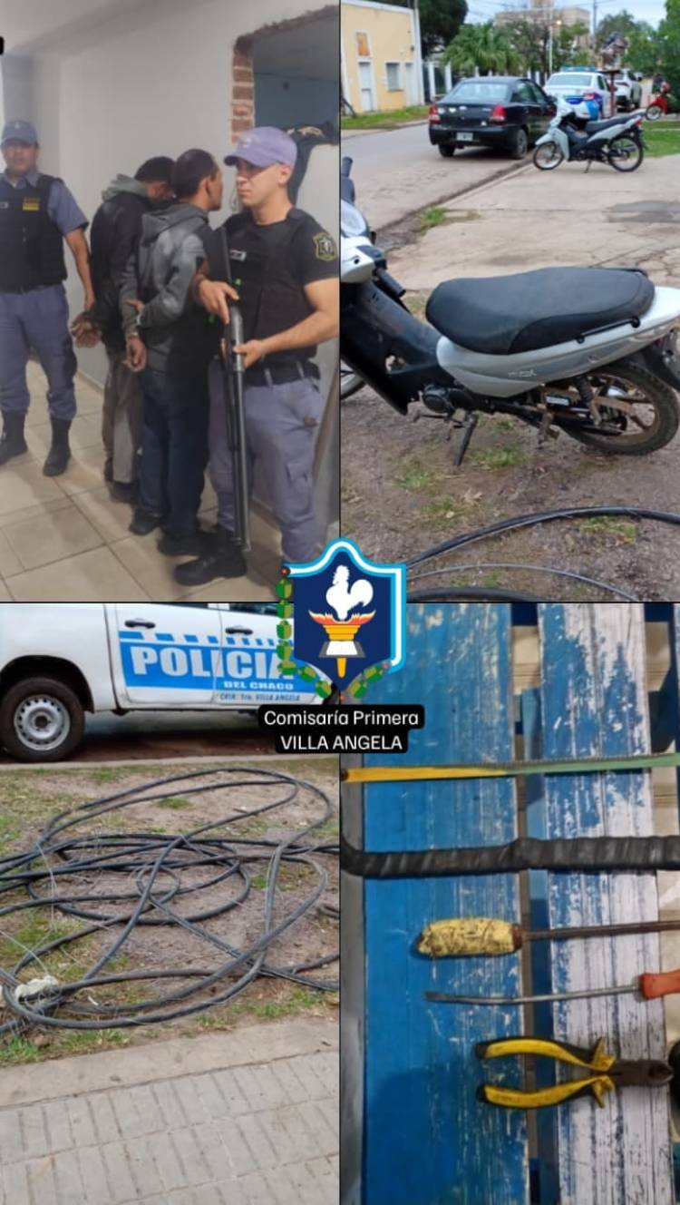 VILLA ÁNGELA: LA POLICÍA ESCLARECIDO UN HECHO DE ROBO