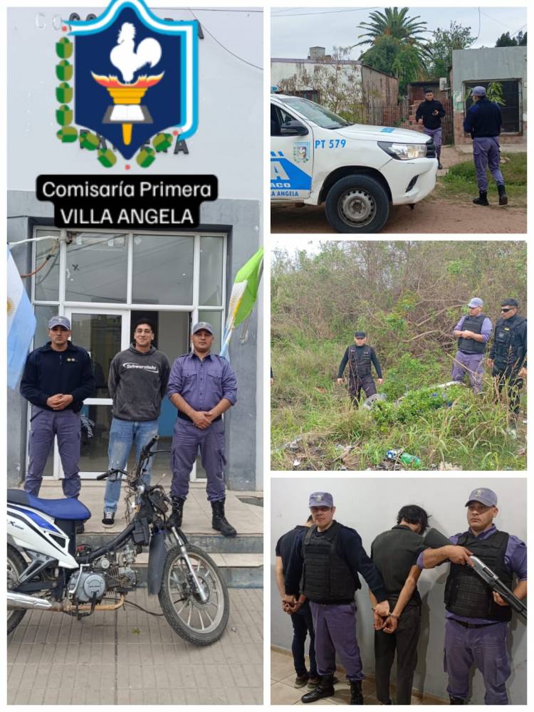 VILLA ÁNGELA: LA POLICÍA RECUPERÓ UNA MOTO QUE FUE ROBADA 