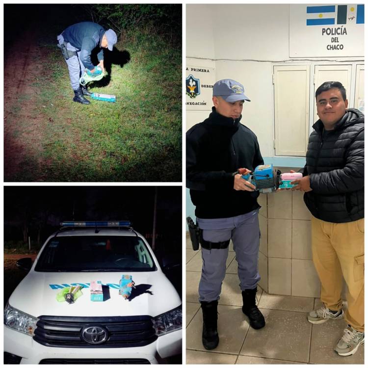 VILLA ÁNGELA: LA POLICÍA RECUPERÓ UNA BOMBA DE AGUA QUE FUE ROBADA 