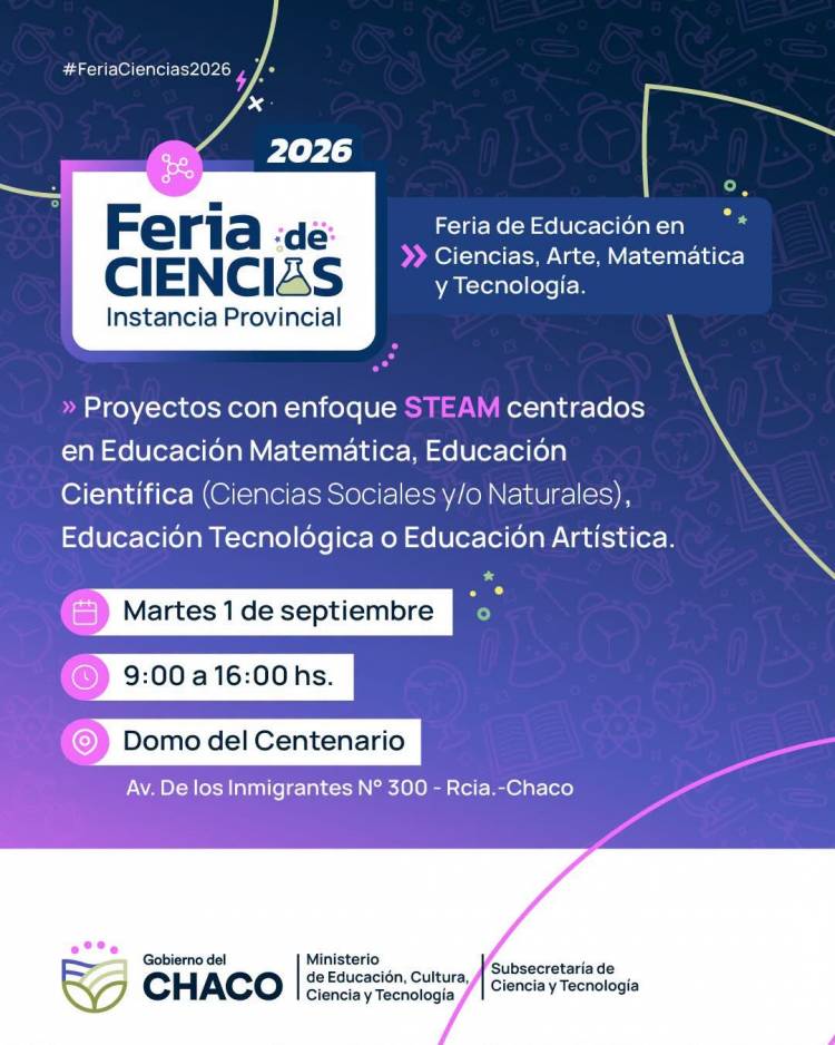 LA CREATIVIDAD Y LA INNOVACIÓN ESCOLAR LLEGAN A LA FERIA PROVINCIAL 2026